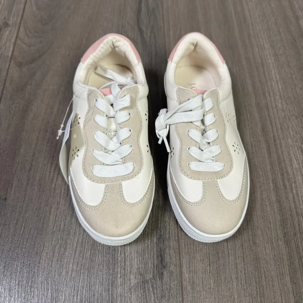 Crewcuts Perforated Flower Snecaker US Girl's 12 New - Picture 5 of 9